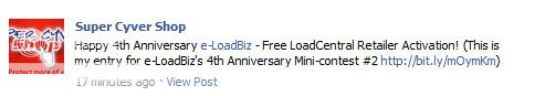 Happy 4th Anniversary e-LoadBiz!