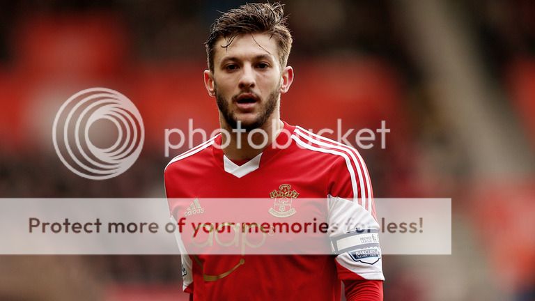 Adam Lallana: Tiền vệ Southampton hiện đang là mục tiêu chuyển nhượng hè của Liverpool