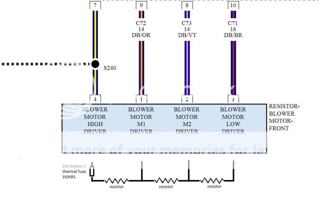 2010, blower motor only works on high speed. FIX
