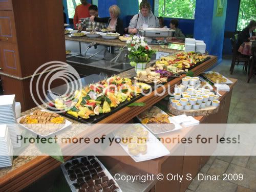 Some of the great organic food prepared for the conference.