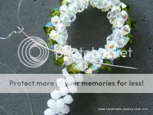 beaded,wreath,pendant,tutorial,lesson