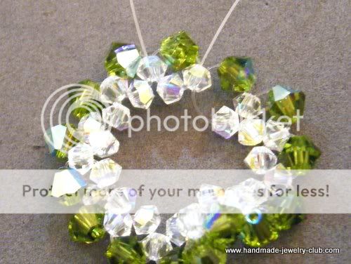 beaded,wreath,pendant,tutorial,lesson